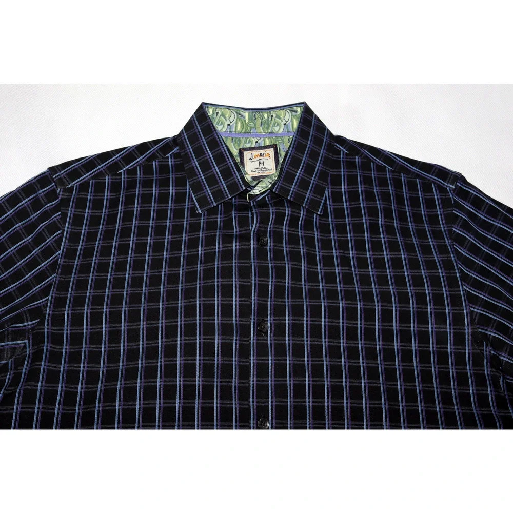 J. Garcia Men's‎ Long Sleeve Button Front Flip Cuff Shirt Size Medium